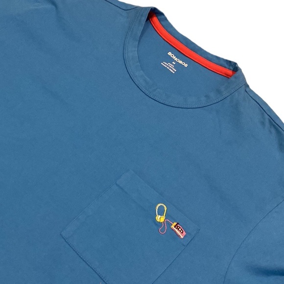 Bonobos Other - Bonobos Men’s Blue T-Shirt with Embroidered Walkman Graphic